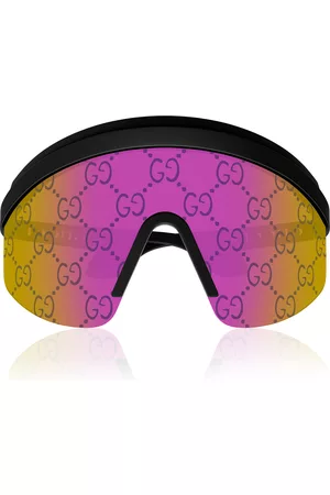 Gucci Women Sunglasses - Women's Twinsburg Mask-Frame Logo Acetate Sunglasses - Multi - OS - Moda Operandi