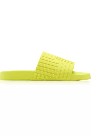 Bottega Veneta Women Flip Flops - Women's Carpet Rubber Slide Sandals - Green - IT 35 - Moda Operandi