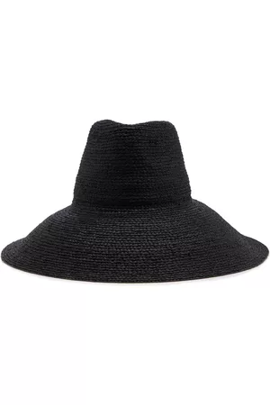 Janessa Leone Women Hats - Women's Tinsley Straw Hat - Black - S - Moda Operandi