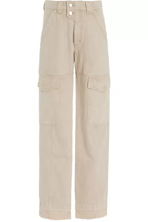 Isabel Marant Women Cargo Pants - Women's Vayoneo Cargo Jeans - Ivory - FR 34 - Moda Operandi