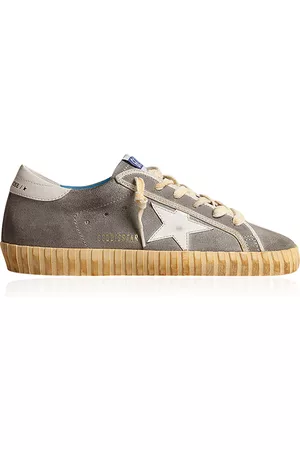 Golden Goose Women Designer sneakers - Women's Super-Star Suede Sneakers - Grey - IT 36 - Moda Operandi