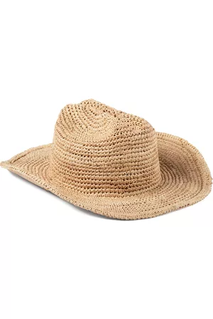 Lack of Color Women Hats - Women's Raffia Cowboy Hat - Neutral - S - Moda Operandi