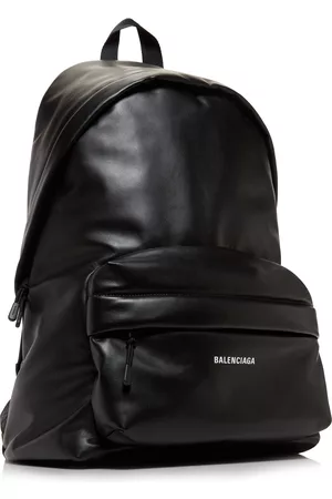 Balenciaga Women 17 Inch Laptop Bags - Women's Puffy Leather Backpack - Black - OS - Moda Operandi