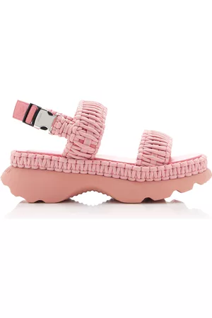 Moncler Women Sandals - Women's Belay Woven Sandals - Pink - IT 37 - Moda Operandi