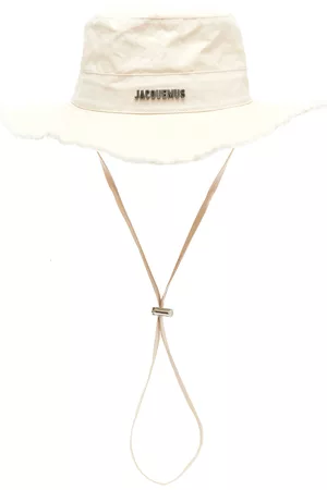 Jacquemus Women Hats - Women's Le Bob Artichaut Cotton Bucket Hat - White - EU 56 - Moda Operandi