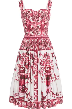 Dolce & Gabbana Women Printed Dresses - Women's Cotton Poplin Midi Dress - Print - IT 36 - Moda Operandi