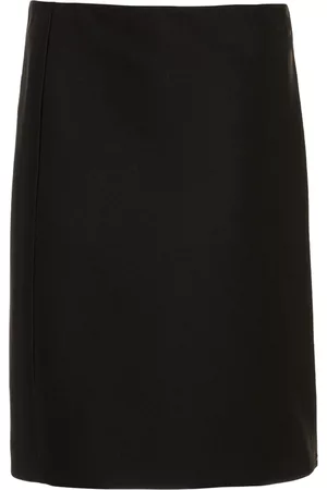 Miu Miu Women Midi Skirts - Women's Radzimir Midi Wrap Skirt - Black - IT 36 - Moda Operandi