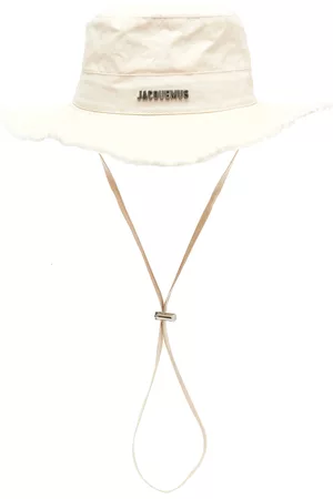 Jacquemus Women Hats - Women's Le Bob Artichaut Cotton Bucket Hat - White - EU 56 - Moda Operandi