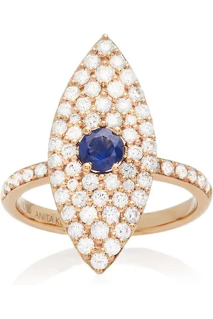 Anita 18K ; Diamond and Sapphire Ring
