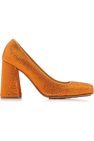 Orange shoes womens on sale heels