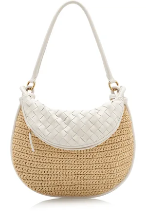 Bottega Veneta Medium Gemelli Woven Raffia Bag