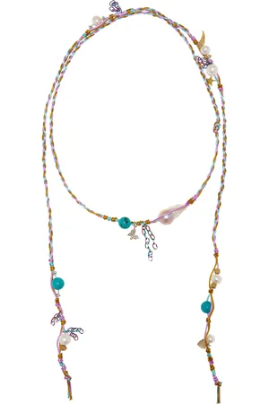 Joie DiGiovanni Spring Water 18K Gold -Stone Necklace