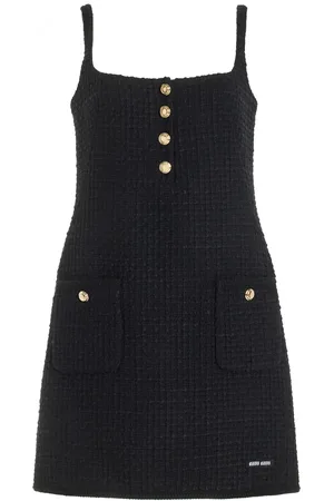 Miu Miu Tweed Wool-Blend Mini Dress