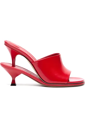 Jacquemus Les Doubles Stacked Patent Leather Mules