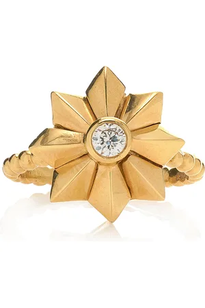 COLETTE Penacho Flower 18K Yellow Diamond Ring