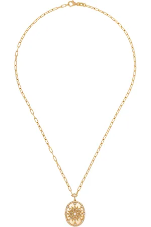 COLETTE Star Sheild 18K Yellow Diamond Necklace