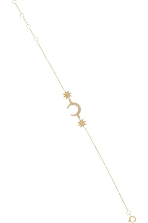 COLETTE Mini Moon & Star 18K Yellow Diamond Bracelet
