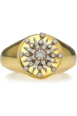 COLETTE Signet 18K Yellow Diamond Ring