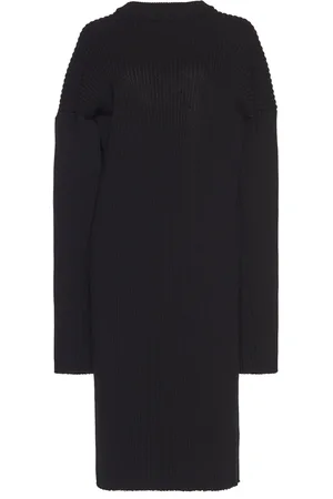 Bottega Veneta Open-Back Knitted Wool-Blend Midi Dress