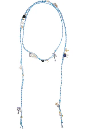 Joie DiGiovanni Blue Summer 18K Gold -Stone Necklace