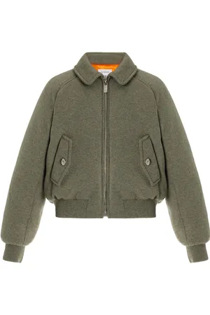 Barrie Cashmere-Wool Puffer Bomber Jacket