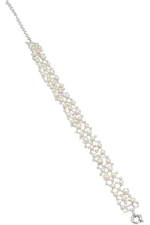 Anabela Chan Constellation 18K Gold Vermeil; Diamond And Pearl Choker