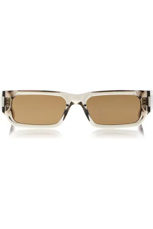 Saint Laurent Rectangular-Frame Acetate Sunglasses