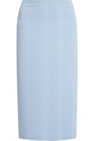 Bottega Veneta Ribbed Cotton Midi Skirt