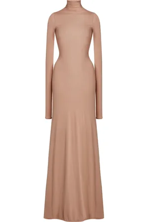 Balenciaga Knit Turtleneck Gown