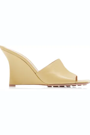 Bottega Veneta Stretch Wedge Lounge Leather Mules