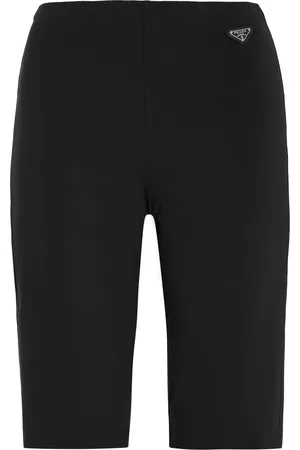 Prada Logo-Detailed Stretch-Jersey Biker Shorts