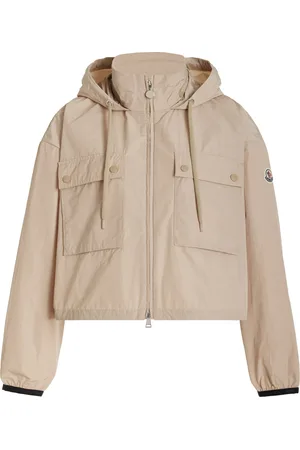 Moncler Leda Cropped Tech-Poplin Parka Jacket