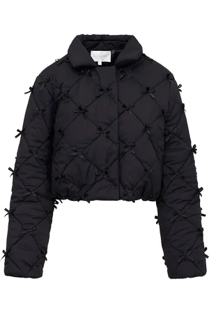 LOVESHACKFANCY Kasey Bow-Detailed Technical Puffer Jacket