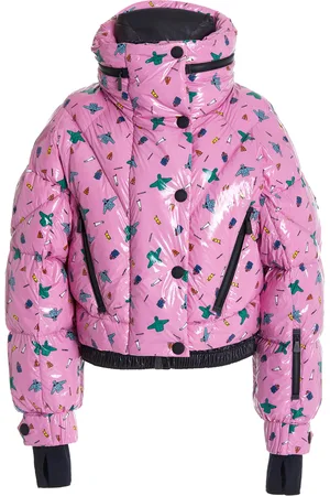 Moncler Pumel Printed Short Down Jacket