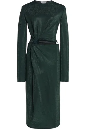 Bottega Veneta Hotfix Cutout Midi Dress