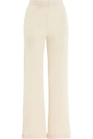 BITE Whisper Organic Cotton Lace Cropped Pants