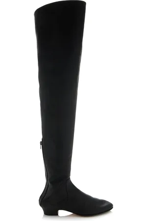 The Row Awar Leather Over-The-Knee Boots