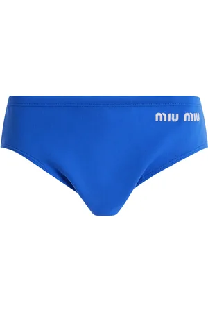 Miu Miu Logo-Knit Nylon Panties