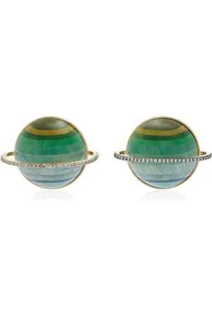 Silvia Furmanovich 18k Yellow Gold Saturn Earrings