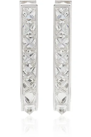 Savolinna Jewelry Be Spiked 18K Gold Diamond Large Huggie Earrings