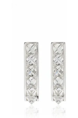 Savolinna Jewelry Be Spiked 18K Gold Diamond Mini Huggie Earrings