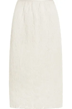 Prada Lace Midi Pencil Skirt