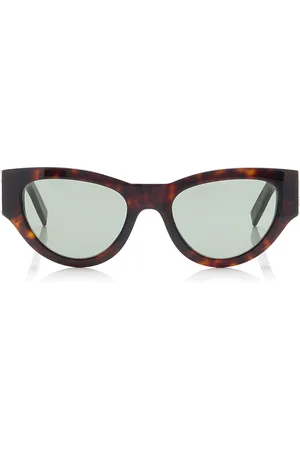 Saint Laurent Cat-Eye Tortoiseshell Acetate Sunglasses