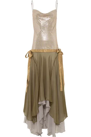 SIEDRES Faisy Sequined Drop-Waist Midi Dress