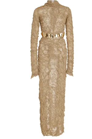 Simkhai Karissa Textured Mesh Maxi Dress