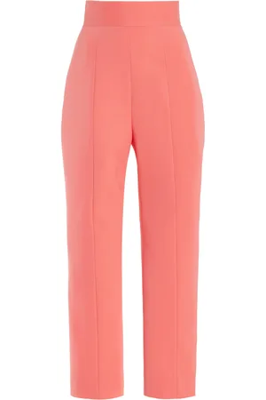 Carolina Herrera High-Waist Stretch-Wool Skinny Pants