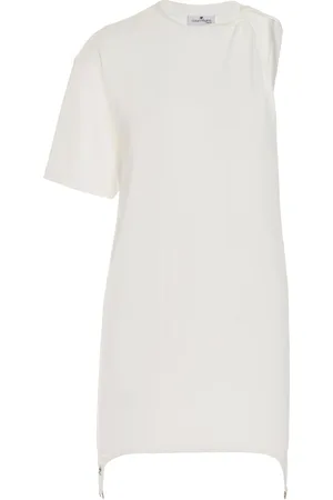 Courrèges One-Sleeve Stretch-Jersey Dress