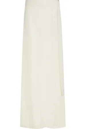 St Agni Wrapped Twill Wide-Leg Pants