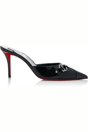 Christian Louboutin CL in 90s 80mm Patent Leather Mules