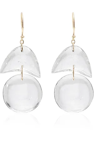 Ten Thousand Things Tiny Arps 18K Yellow Gold Crystal Quartz Earrings